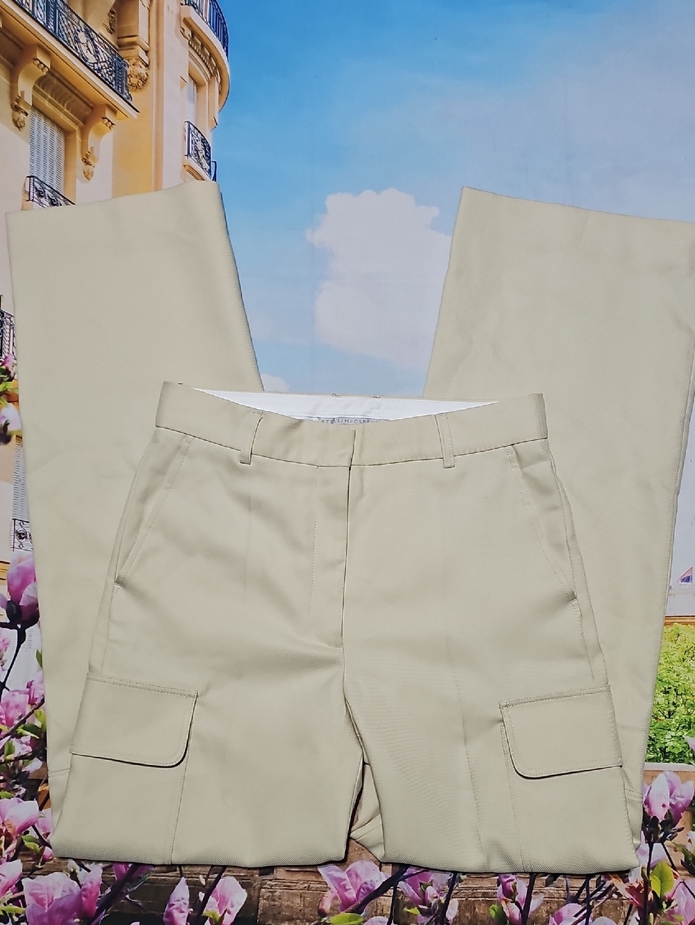 Stella McCartney Yellow Cargo Trousers Pants Size 10